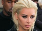 New platinum blonde hair and Botox for Kim Kardashian
