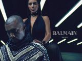 Kanye West and Kim Kardashian in the latest ad campaign for Balmain
