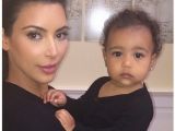 Kim Kardashian and her little mini-Kanye girl, North