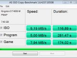 Kingston DT4000-M secure USB Flash drive - AS SSD benchmark file copy performance