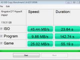 Kingston DataTraveler HyperX USB 3.0 Flash drive - AS SSD Benchmark file copy tests