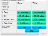 Kingston HyperX SSD - AS SSD Benchmark transfer speed tests