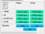 Kingston HyperX SSD - AS SSD Benchmark IOPS performance