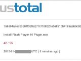 42 out of 55 antivirus engines on VirusTotal mark the file as malware