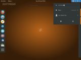 The system menu of Korora 21 GNOME Edition