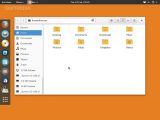 The file manager of Korora 21 GNOME Edition