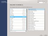 The installer of Korora 21 KDE Edition