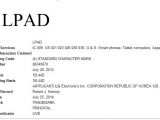 LG LPAD tablet trademark