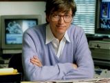 Bill Gates at his desk in the early 1990s
