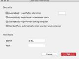 LastPass: From the app’s Preferences menu, you can setup the application to Automatically log off after idling a number of minutes, to automatically log off when the screensaver starts or when locking your Mac