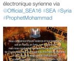Message from hackers condemns terrorism in France