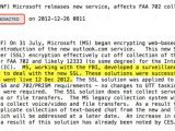 Leaked documents showing Microsoft's collaboration with the NSA