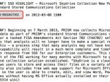 Leaked documents showing Microsoft's collaboration with the NSA