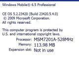 Windows Mobile 6.5 Build 23420
