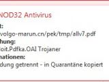 ESET NOD32 alert of malicious PDF file served from volgo-marun.cn