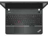 Lenovo ThinkPad E55's keyboard in full view
