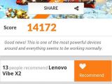 AnTuTu score for the Lenovo Vibe X2