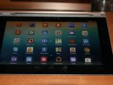 Lenovo Yoga frontal view with apps