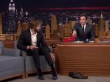 Jimmy Fallon produces a pair of red pumps for himself