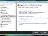 Configure application installation settings