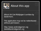 Live Wallpaper Album Art Android app