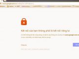 Lack of SSL certificate triggers a warning in the browser