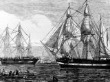 Sketch of the two ships lost during Sir John Franklin's expedition
