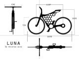 The Lune 3D printed bike schematics