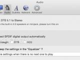 In the MPlayerX Audio Preferences panel you can choose to enable the automatic SPDIF detection.