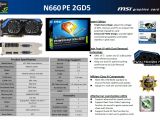 MSI Nvidia GeForce GTX 660 Power Edition Video Card