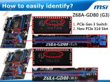 How to identify an MSI PCI Express 3.0 LGA 1155 motherboard