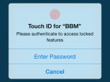 Touch ID for BBM
