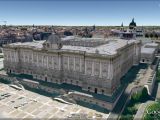 El Palacio real de Madrid, in Google Earth