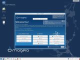 Welcome screen in Mageia 5 Beta 1