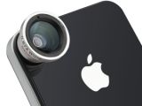 Lens mounted on iPhone
