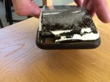 Device gets completely destroyed after catching fire from its own, built-in battery