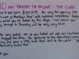 Review of Friday I'm in love - The Cure