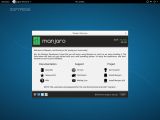 Manjaro GNOME Community Edition welcome screen