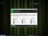 Manjaro KDE 0.8.11 RC welcome screen