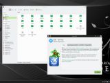Manjaro KDE 0.9.0 Pre3 with File Manager and KDE version