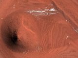 MRO's HiRISE camera shot of an upside-down crater on Mars