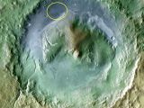 This is the Gale Crater on Mars