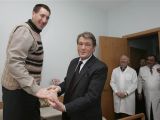 Stadnyk with the president of Ukraine, Iuscenko