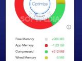 Memory Monitor: Once the resource usage reaches a critical level, the app will automatically optimize the memory usage and will display the number of gained memory