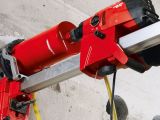 A Hilti DD350 drill was used to bore through the wall