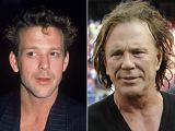 Mickey Rourke before his short-lived pro boxing career and after