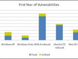 First Year of Vulnerabilities