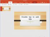 Microsoft PowerPoint Touch for Windows 10