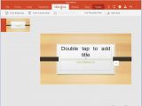 Microsoft PowerPoint Touch for Windows 10