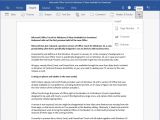Microsoft Word Touch on Windows 10